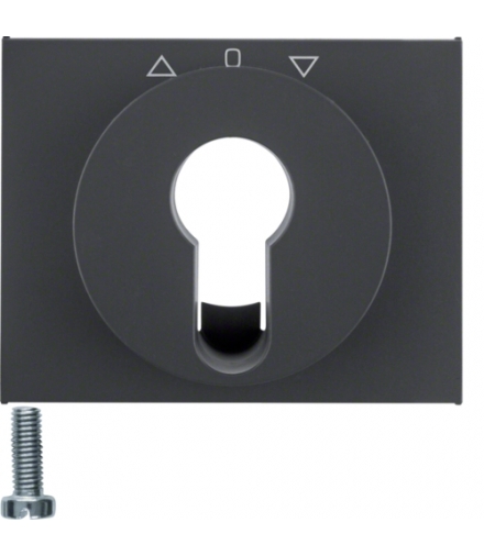K.1 Płytka czołowa do łącznika żaluzjowego obrotowego na klucz, antracyt mat, lakierowany Berker 15047106
