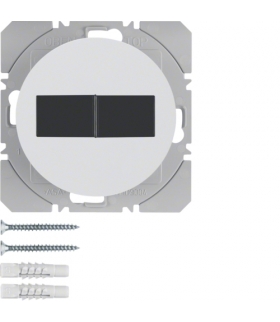 R.1/R.3 KNX RF Przycisk radiowy 2-kr płaski z baterią słoneczną Berker.Net, biały, połysk Berker 85656139