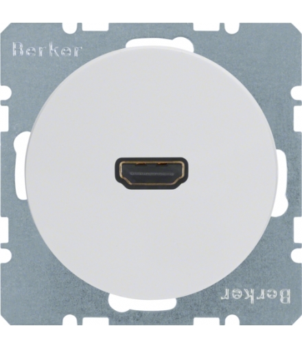 R.1/R.3 Gniazdo HDMI biały, połysk Berker 3315422089