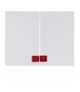 K.1 Klawisze z czerwoną soczewką do łącznika 2-klawiszowego, biały Berker 14377009