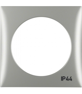 Integro Flow Ramka 1-krotna z nadrukiem "IP44" bez uszczelki, chrom, mat lakierowany Berker 918272568
