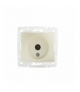 DOMO 01-1300-030 perłowy biały Gniazdo antenowe typu F końcowe Kanlux 24979