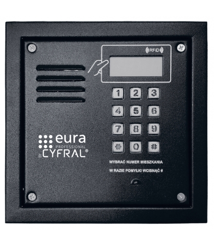 PANEL CYFROWY CYFRAL PC-2000R czarny z czytnikiem RFiD