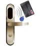 SZYLD ZAMKA ELEKTROMECHANICZNEGO EURA ELH-20B9 brass - z czytnikiem kart zbliżeniowych (RFID), bateryjny, mosiądz