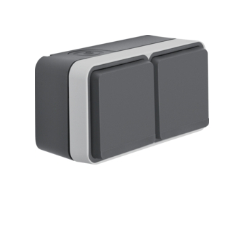 W.1 Gniazda zasilające 2- i 3-krotne z pokrywą